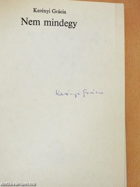 Nem mindegy (aláírt példány)
