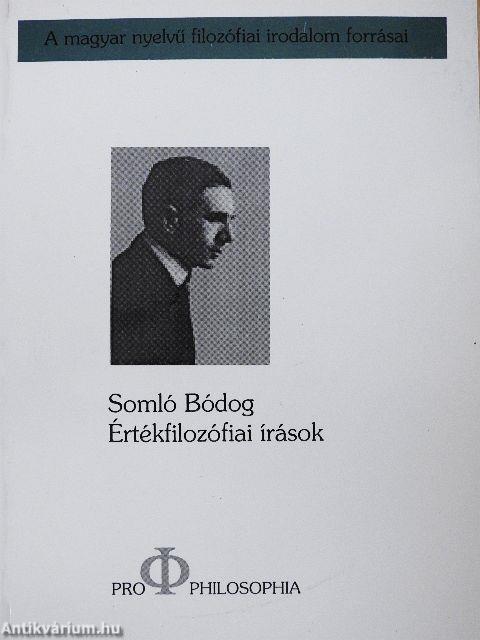 Értékfilozófiai írások