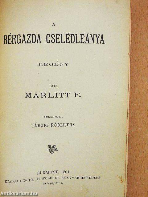 A bérgazda cselédleánya