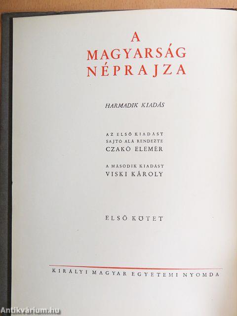 A magyarság néprajza I-IV.