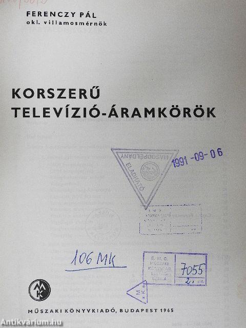 Korszerű televízió-áramkörök