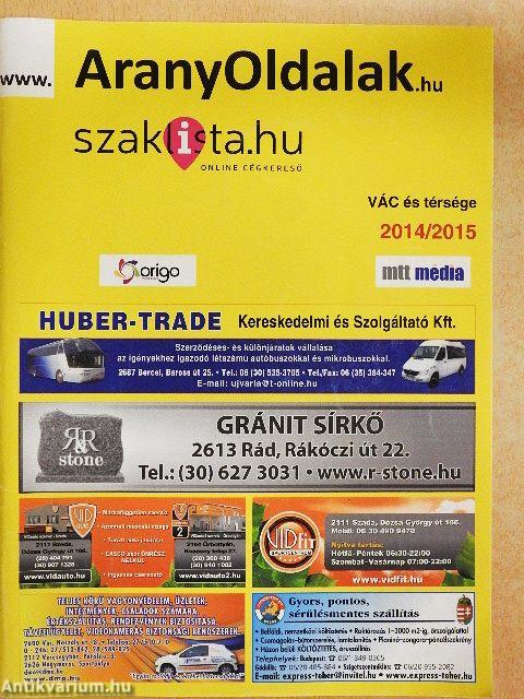 Telefonkönyv - Vác és térsége 2014/2015/Arany Oldalak - Vác és térsége 2014/2015