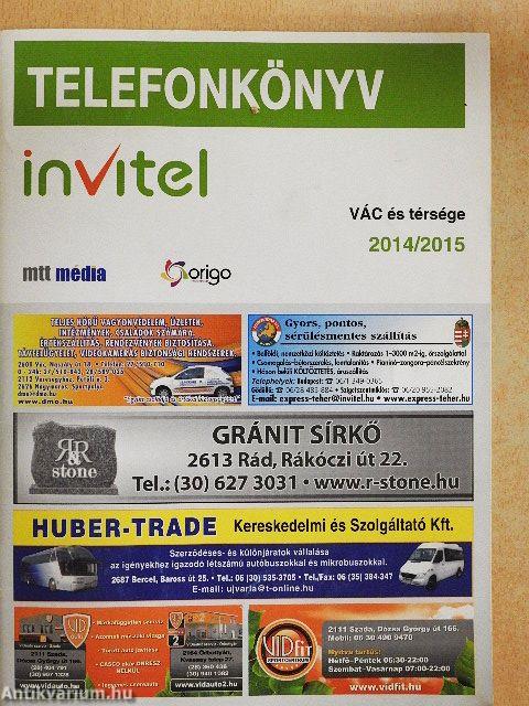 Telefonkönyv - Vác és térsége 2014/2015/Arany Oldalak - Vác és térsége 2014/2015