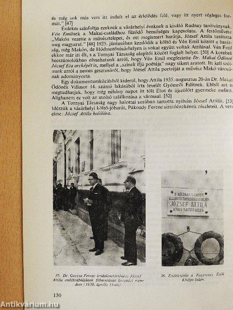 József Attila Hódmezővásárhelyen