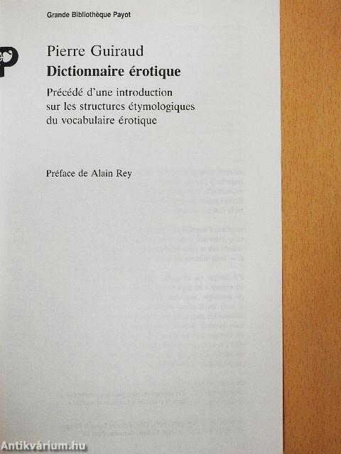 Dictionnaire érotique