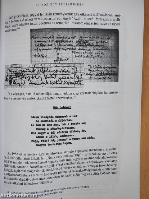 Titkok egy élet/műben (dedikált példány)