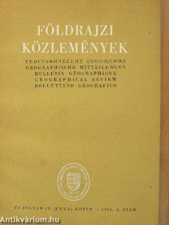 Földrajzi Közlemények 1956/4.