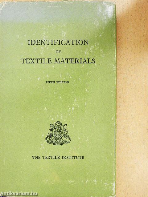 Identification of Textile Materials