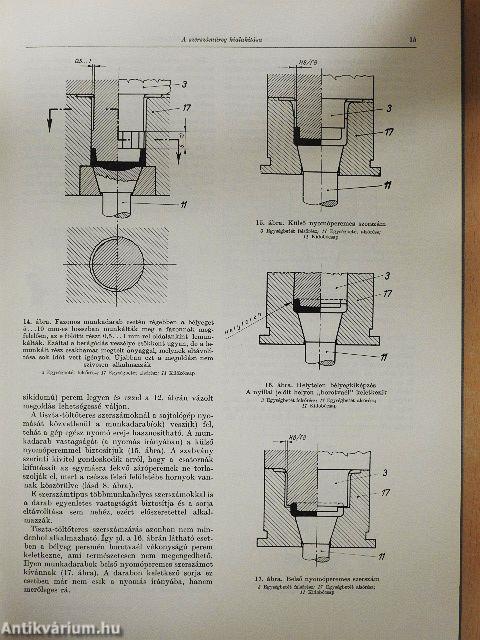 Műanyagok melegalakító szerszámai