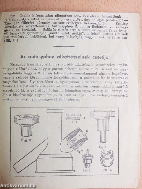 Az Autosyphon ismertetése
