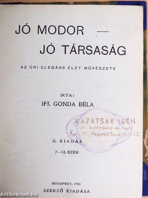 Jó modor - jó társaság