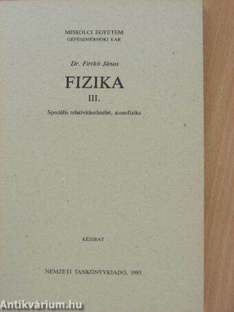 Fizika III.