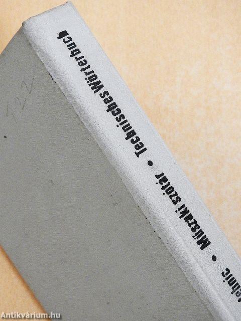 Román-magyar-német műszaki szótár