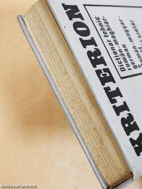 Román-magyar-német műszaki szótár