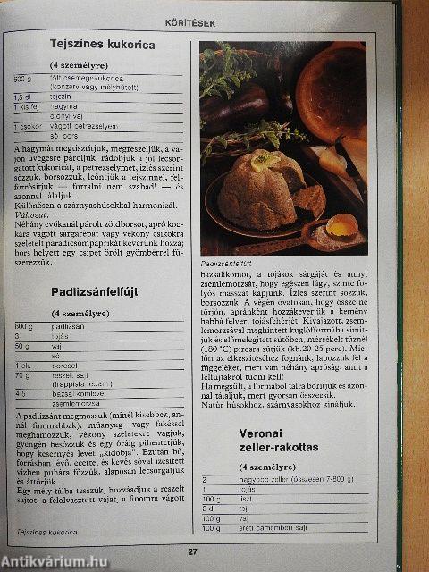 99 körítés és főzelék 33 színes ételfotóval