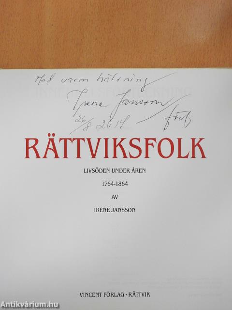 Rättviksfolk (dedikált példány)