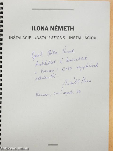 Ilona Németh (dedikált példány)