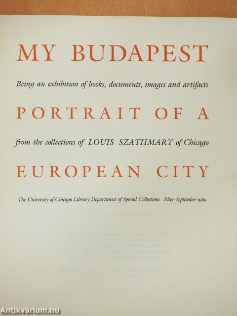 My Budapest (dedikált példány)