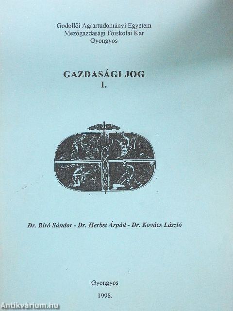 Gazdasági jog I.