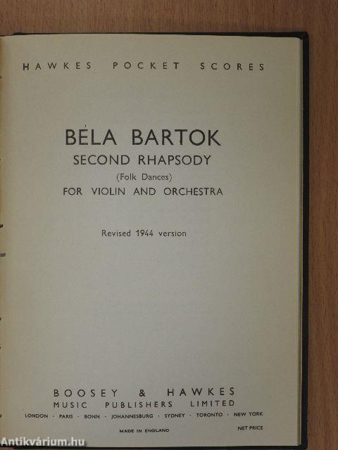 First Rhapsody for Violin and Orchestra/Second Rhapsody for Violin and Orchestra