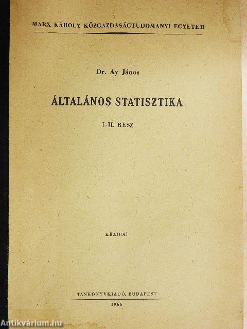 Általános statisztika I-II.