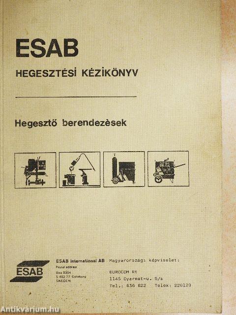 ESAB hegesztési kézikönyv