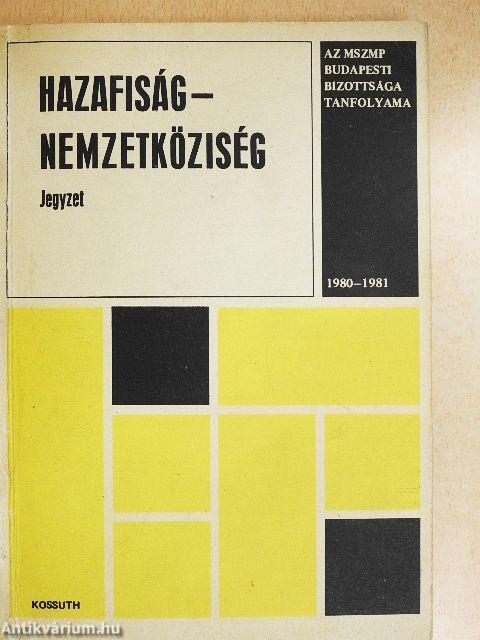 Hazafiság-nemzetköziség