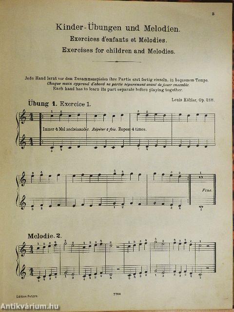 Kinder-Übungen und Melodien