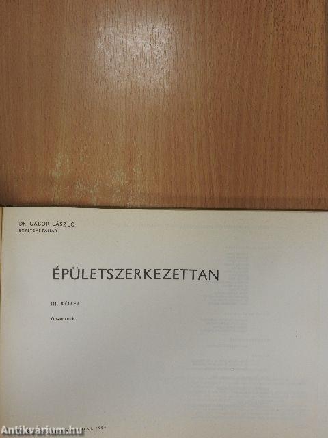 Épületszerkezettan III.