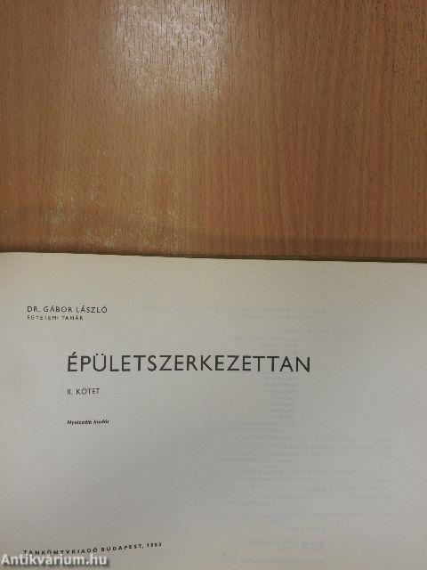 Épületszerkezettan II.