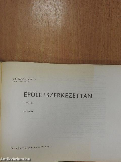 Épületszerkezettan I.