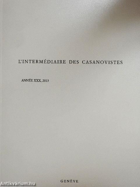 L'Intermédiaire des Casanovistes 2013