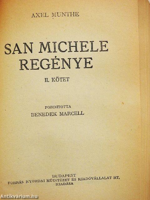 San Michele regénye I-II.