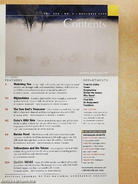 National Geographic November 2003