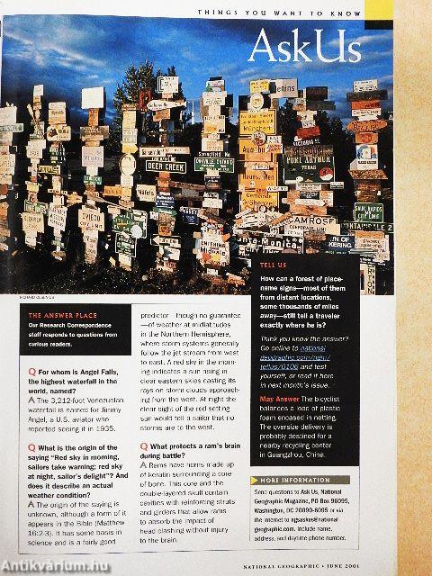National Geographic June 2001