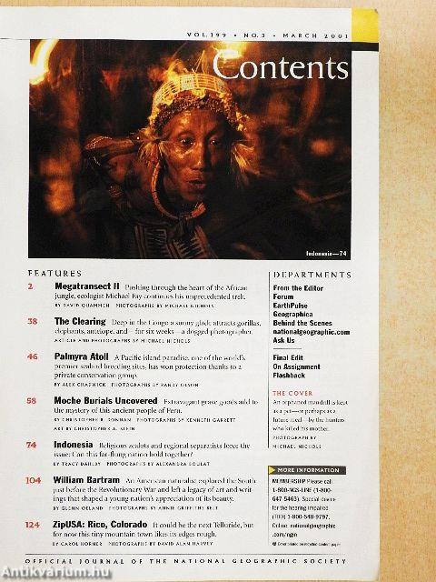 National Geographic March 2001