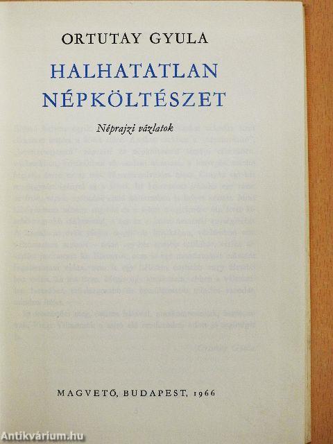 Halhatatlan népköltészet