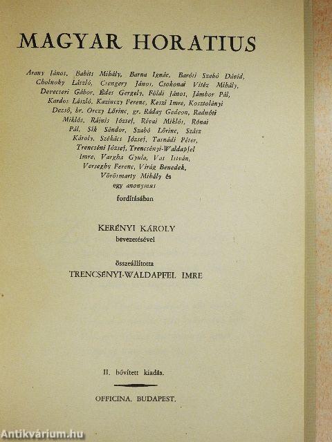 Magyar Horatius/Horatius Noster