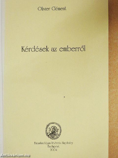 Kérdések az emberről