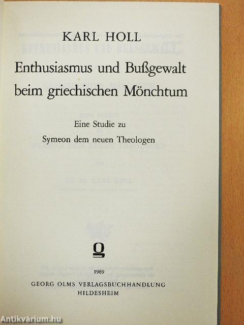 Enthusiasmus und Bußgewalt beim griechischen Mönchtum