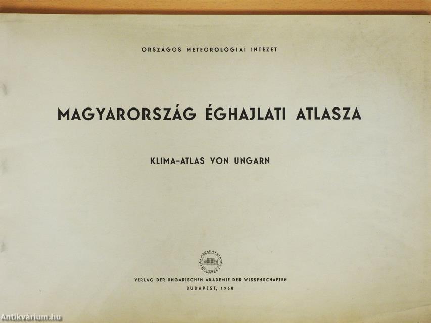 Magyarország éghajlati atlasza
