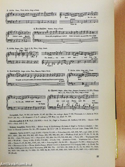 Thematisch-Systematisches Verzeichnis der Musikalischen Werke von Johann Sebastian Bach