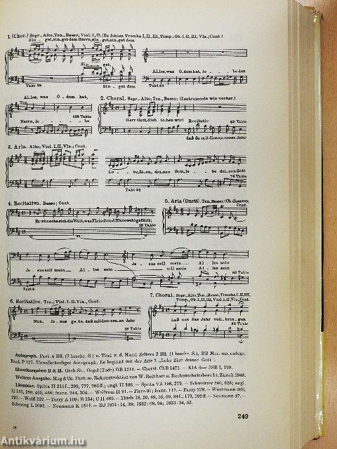 Thematisch-Systematisches Verzeichnis der Musikalischen Werke von Johann Sebastian Bach