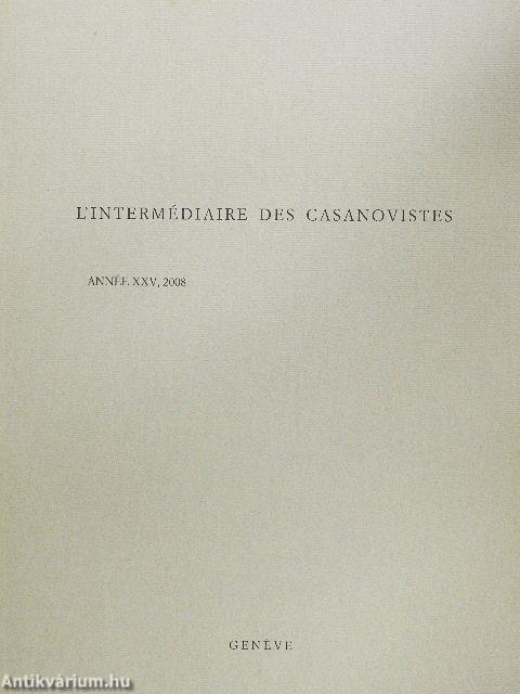L'Intermédiaire des Casanovistes 2008