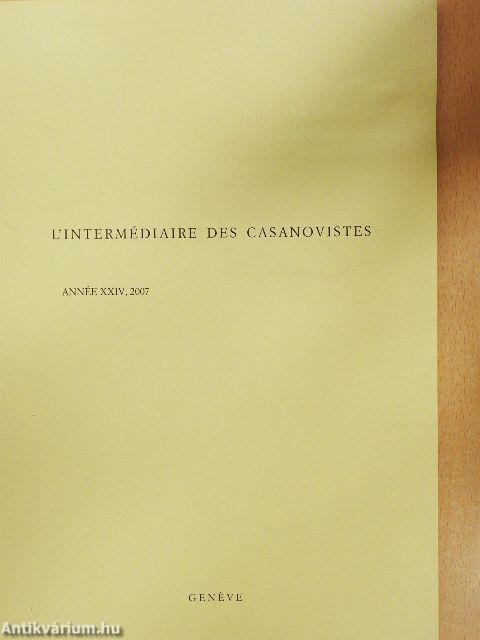 L'Intermédiaire des Casanovistes 2007
