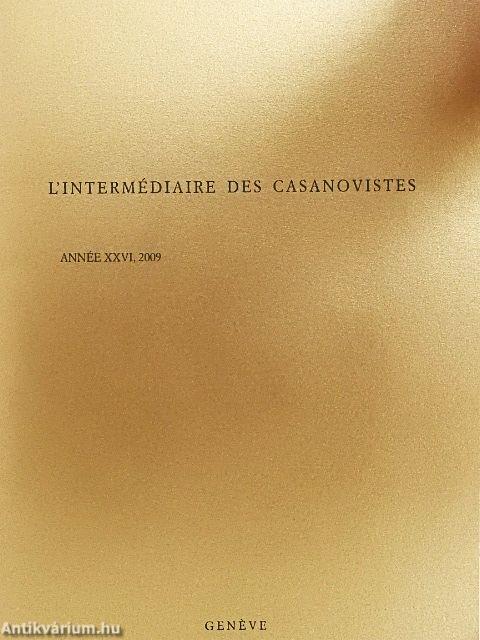 L'Intermédiaire des Casanovistes 2009