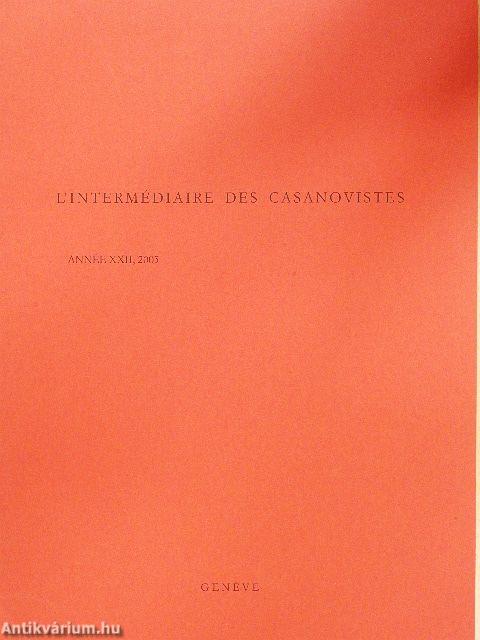L'Intermédiaire des Casanovistes 2005