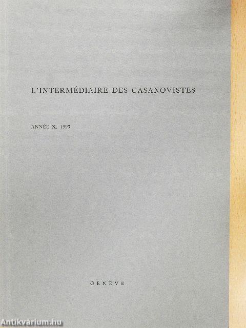 L'Intermédiaire des Casanovistes 1993