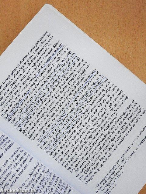 Politika, társadalom, gazdaság a Magyar Rádióban 1949-1952