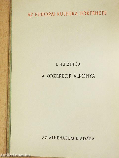 A középkor alkonya